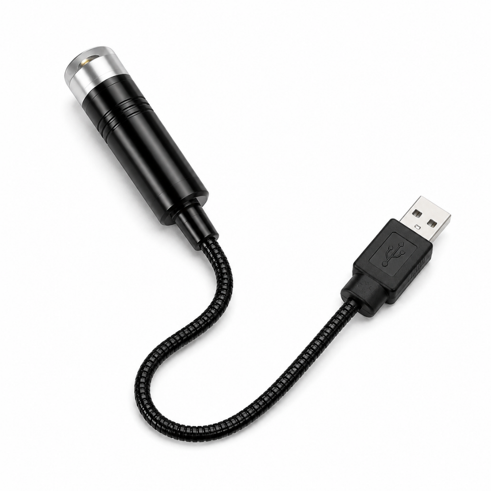 مصباح LED مرن بمنفذ USB – إضاءة محمولة للقراءة والعمل بعنق قابل للثني