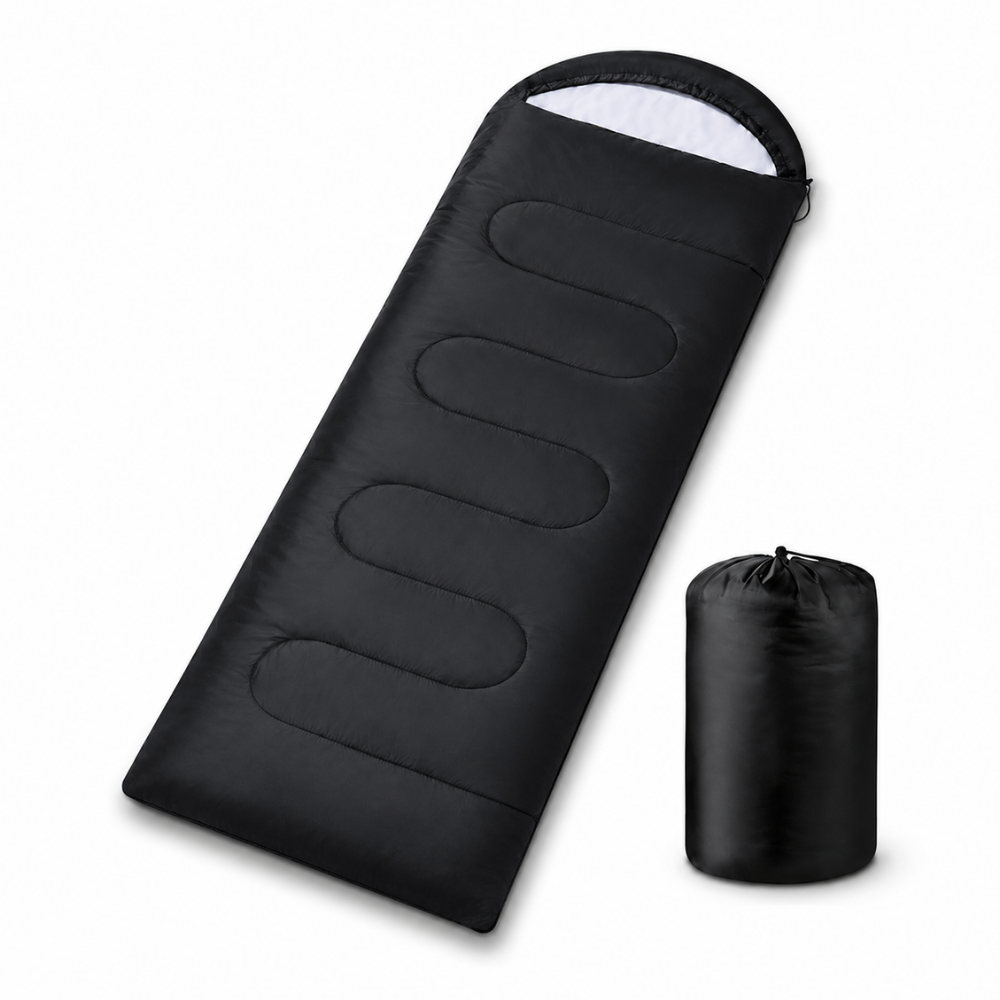 Portable Sleeping Bag – Lightweight Black Camping & Travel Sleeping Bag