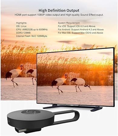 4K HD Wifi Receiver 5G WiFi & Voice Remote